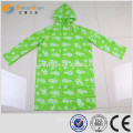SUNNYHOPE flowers pattern green color raincoat for adult